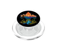 Scouting Artistic Fleur De lis Mountains Outdoor Art PopSockets PopGrip para MagSafe