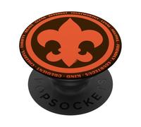 Scouting Fleur De lis & Scout Law BSA Cub Scouts Logo PopSockets PopGrip Adhesivo