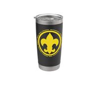 Scouting Fleur De Lis & Scout Law BSA Cub Scouts Logo Vaso térmico de acero inoxidable de doble pared