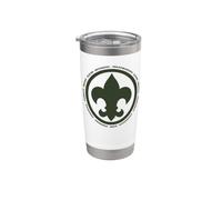 Scouting Fleur De Lis & Scout Law BSA Cub Scouts Logo Vaso térmico de acero inoxidable de doble pared