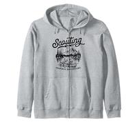 Scouting Inspires Adventure Canoe Outdoors Retro Scouts Sudadera con Capucha