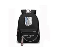 Scouting Legion Attack On Titan Backpack with Usb Charging Port Black Anime Scatchel Oxford High School Bag