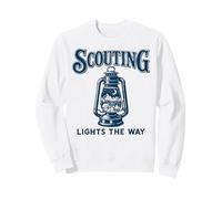 Scouting Lights The Way Linterna al Aire Libre Vintage Cub Scouts Sudadera
