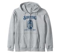 Scouting Lights The Way Linterna al Aire Libre Vintage Cub Scouts Sudadera con Capucha
