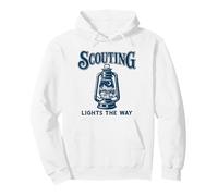 Scouting Lights The Way Linterna al Aire Libre Vintage Cub Scouts Sudadera con Capucha