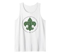 Scouts BSA Outdoor Code Artistic Leaf Design Camiseta sin Mangas