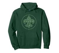 Scouts BSA Outdoor Code Artistic Leaf Design Sudadera con Capucha