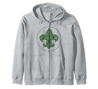 Scouts BSA Outdoor Code Artistic Leaf Design Sudadera con Capucha