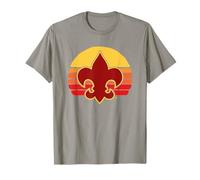 Scouts Fleur-De-lis Retro 80's Throwback Scouting America Camiseta