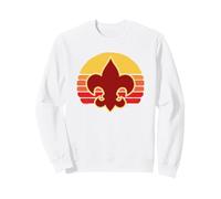 Scouts Fleur-De-lis Retro 80's Throwback Scouting America Sudadera