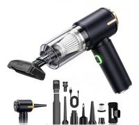 SCOVEE Aspiradora de Mano,Aspiradora de Teclado,26000Pa Fuerza de succión Fuerte con Motor sin Cepillo,4 en 1 portátil sin Cable,2 etapas Mini Aspirateur Fácil Llevar módem