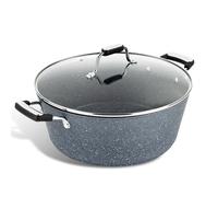 Scoville Expert Neverstick+ - Olla de 32 cm con tapa de cristal, olla antiadherente grande, capacidad de 8 L, apta para todas las cocinas, asas ergonómicas, olla de cocción profunda, sin PFOA,