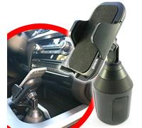 scozzi Soporte Móvil Coche Portavasos Taza Bebidas Teléfono Universal, por ej. Compatible con Samsung S23 S22 S21 S20 A54 A53 para iPhone 15 14 13 12 11 XR FE Plus Ultra Mini Lite Pro