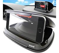 scozzi Soporte Móvil Coche Salpicadero Curvo Automóvil Teléfono Universal por ej. Compatible con Samsung S23 S22 S21 S20 A54 A53 para iPhone 15 14 13 12 11 XR FE Plus Ultra Mini Lite Pro