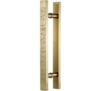 Scpantkend Double Sided Push Pull Modern Door Handle,Modern Brushed Glass Shower Door Handle,Entryway/Office/Home,16inch/24inch/40inch/47inch(Gold,120cm/47.2inch)