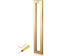Scpantkend Long Modern Door Handle,304 Stainless Steel Double Sided Ladder Style Push-Pull Door Handle(Gold,L:100cm(39.3in)/92.6cm(36.4in))