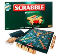 Scrabble Català - Scrabble en Catalán Original y Oficial - Juego de Mesa Premium con Fichas de Madera, Tablero Mejorado y Caja Resistente - Juego de Palabras Familiar