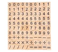 Scrabble Tiles 6 juegos de azulejos de madera Letra del alfabeto Número Bloque de madera Rompecabezas educativo for niños Regalos de fiesta de cumpleaños Navidad for manualidades DIY(Color03)