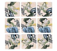 Scrambel Squares-Serengeti 9 piezas Scramble Square Puzzle-Desaudador de cerebro para nios y adultos-Boosts Funcin cognitiva y resolucin de proble