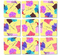 Scramble Squares Cupcakes 9 piezas Desafiante un rompecabezas: el mejor juego de teaser y mental