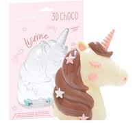 SCRAP COOKING 6755 - Molde rígido de chocolate de unicornio, molde 3D Choco para crear unicornios de chocolate, accesorio de pastelería de calidad profesional
