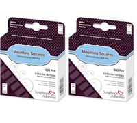 Scrapbook Adhesives By 3L Mounting Squares, Acrílico, Transparent, 2.99x0.75x3.67 Inches (Paquete de 2)