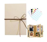 Scrapbook, Album para Pegar Fotos Personalizado, Scrapbook Album, Albums Scrapbooks Autodiseñable, Ideal para Proyectos de Manualidades, para Cumpleaños, Familias, Bodas, Viajes, Marrón