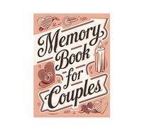Scrapbook For Couples - 28.5cm Wedding Photo Album | Paper Memory Book, 58 Page Blank Keepsake Notebook For Valentine Honeymoon Travel Adventure Journaling
