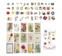 Scrapbook Journal Stickers 60PCS Aesthetic Decals Colorful Decorations