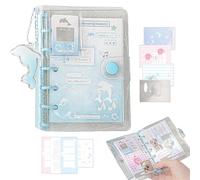 Scrapbook Kit - PVC Paper 105 x 140 mm | M5 Pocket Photo Album, Clear Aesthetic 70 Page Album With Sticky Notes, Stickers, And Photo Charm | For Birthday, Travel, School Projects, And Youth Women