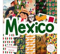 Scrapbook paper, Mexico,20 Double Sided Sheets: Versatile Decorative craft Papers for Wrapping, Junk Journals & Mixed Media, Card Making and more