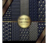 Scrapbook Paper: Navy Gold Christmas: Double Sided Craft Paper For Card Making, Origami & DIY Projects | Decorative Scrapbooking Paper Pad