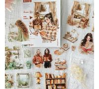 Scrapbook - Set di 20 fogli per album fotografici, per album fotografici, notebook, pittura, calendario, fai da te, mobili (tempo di lettura)