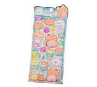 Scrapbook Stickers - 3D Tactile Cartoon-Themed Decals for Journals & Notebooks | Fun Stickers for Water Cups, Laptops, Walls, Guitars Suitcases, Luggage, Envelopes, Glasses and DIY Crafts