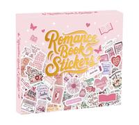 Scrapbook Stickers - Cartoon Bookish Decals For Journals | Quality Paper With Vibrant Illustrations, For Notebook, Diary, Laptop, Water Bottle, Scrapbook, Crafting