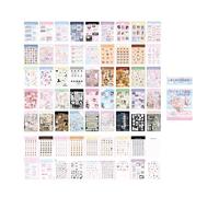 Scrapbooking Pegatinas decorativas 63 hojas/almohadilla para diario cuaderno planificador álbum scrapbooking niños motivacional tema de hornear