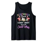 Scrapbooking - Scrapbooker Queen Classy Sassy Flamingo Gift Camiseta sin Mangas