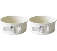 ScrapCooking 1295 - Molde para tartas de queso, 18 cm, molde redondo de metal, apto para horno y congelador (Paquete de 2)