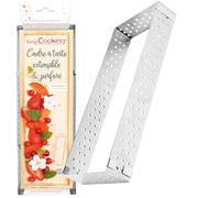 ScrapCooking 1917 - Marco para tartas extensible perforado, rectangular