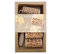 ScrapCooking 3 Rodillos De Madera Intercambiables Mini - Rodillos De Navidad
