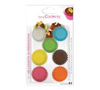 ScrapCooking 5032 Set de 140 Minis moldes Papel Apte AU Contacto Alimentos 13 x 10,5 x 4 cm, Multicolor