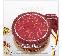ScrapCooking 7333 - Disco de pasta de azúcar, hechicero, diámetro de 18 cm, decoración para tartas comestibles, estampado de brujería, varita mágica, sombrero mágico, decoración de cumpleaños