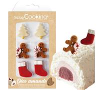 ScrapCooking 8560 - Polvo de terciopelo para nieve, color blanco