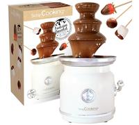 ScrapCooking - Fuente de Chocolate Cascada - Torre de 3 Niveles de Acero Inoxidable y Función Mantener Caliente - Diseño Vintage - Máquina Eléctrica Fondue de Chocolate - 3897