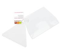 ScrapCooking Juego de 2 peines para Helado, Color Blanco, 13 x 9,5 x 0,1 cm