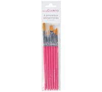 ScrapCooking Juego de 6 Pinceles para Alimentos, Rose, 23 x 5 x 0.7 cm, 6