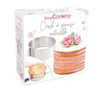 ScrapCooking Kids 1913 Círculo de génoise Extensible (Acero Inoxidable, 16cm x 20cm x 8.5cm)