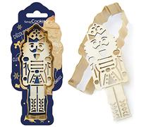 ScrapCooking - Kit de cortadora y embosador de madera de cascanueces - Cortador de galletas navideñas de cumpleaños de acero inoxidable para galletas en relieve - Molde de accesorios pastelería - 2097