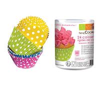 ScrapCooking Lote de 24 moldes de Cocina, Otros Materiales, Multicolor, 9 x 8 x 8 cm