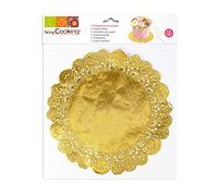 ScrapCooking Lote de 6 manteles de Papel para Contacto alimentario, Color Dorado, Otros Materiales, 33 x 26 x 0,5 cm